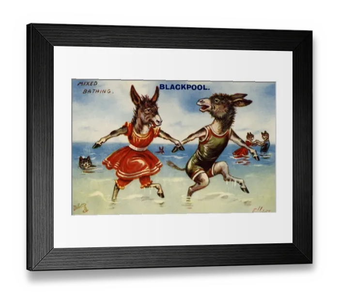Framed Print : Mixed bathing Framed Print : Mixed bathing