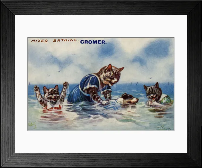 Framed Print : Mixed bathing Framed Print : Mixed bathing