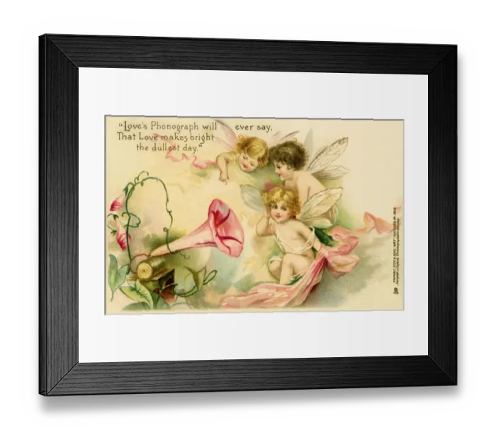 Framed Print : Loves phonograph Framed Print : Loves phonograph