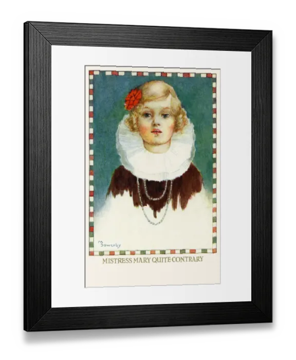 Framed Print : Mary Mary Quite Contrary Framed Print : Mary Mary Quite Contrary