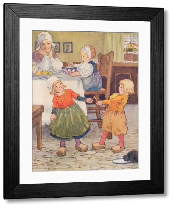 Framed Print : Pulling the wishbone Framed Print : Pulling the wishbone