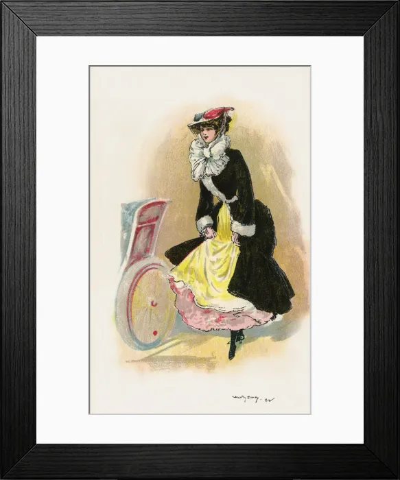 Framed Print : A lady getting into her car Framed Print : A lady getting into her car