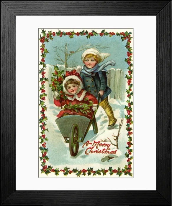 Framed Print : Riding in a wheelbarrow Framed Print : Riding in a wheelbarrow
