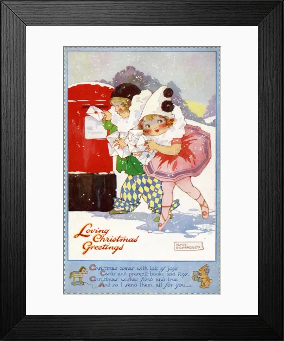 Framed Print : Posting greeting cards Framed Print : Posting greeting cards
