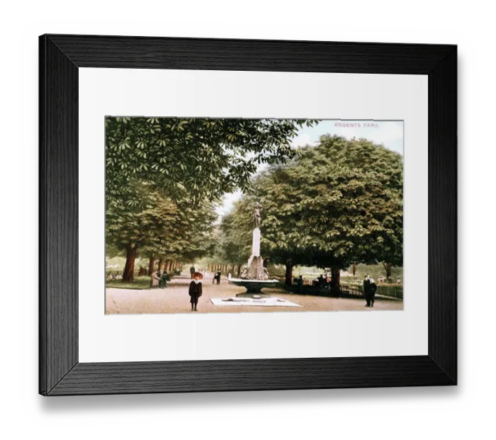 Framed Print : Children by a fountain, Regents Park, London Framed Print : Children by a fountain, Regents Park, London