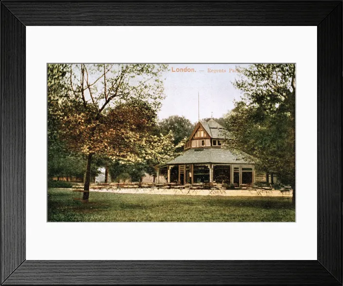 Framed Print : Round cafe in Regents Park, London Framed Print : Round cafe in Regents Park, London