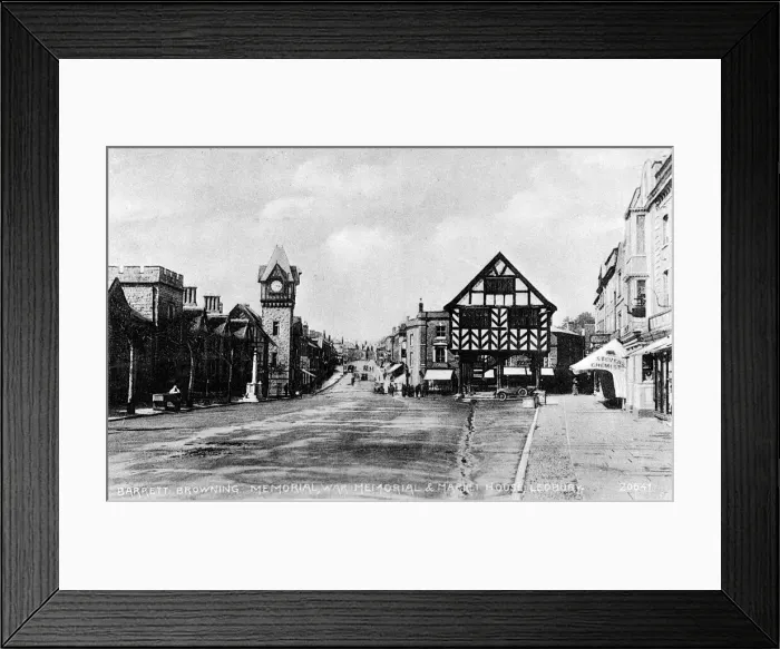 Framed Print : Market Place and Old Market House, Ledbury, Herefordshire Framed Print : Market Place and Old Market House, Ledbury, Herefordshire