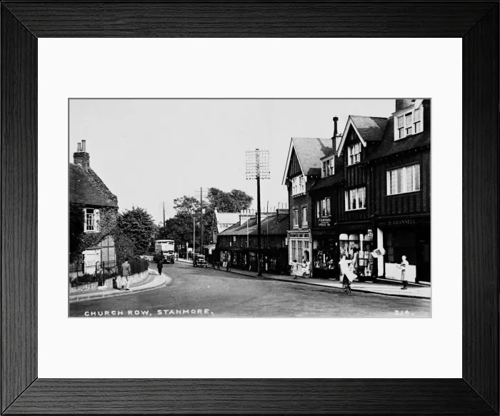 Framed Print : Church Row, Stanmore, Middlesex Framed Print : Church Row, Stanmore, Middlesex