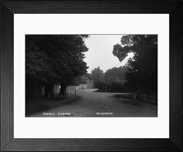 Framed Print : Church Corner, Stanmore, Middlesex Framed Print : Church Corner, Stanmore, Middlesex