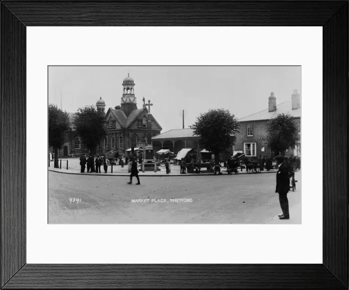 Framed Print : Market Place, Thetford, Norfolk