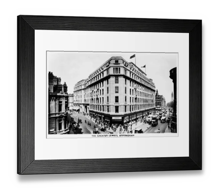 Framed Print : The Greater Lewiss department store, Birmingham Framed Print : The Greater Lewiss department store, Birmingham