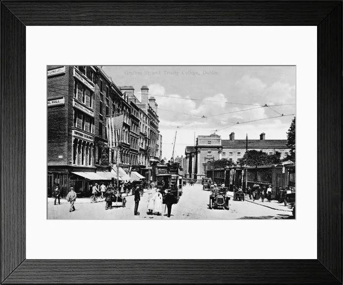 Framed Print : Grafton Street and Trinity College, Dublin, Ireland Framed Print : Grafton Street and Trinity College, Dublin, Ireland