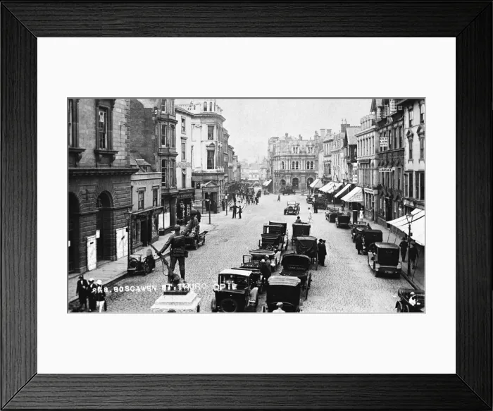 Framed Print : Boscawen Street, Truro, Cornwall Framed Print : Boscawen Street, Truro, Cornwall