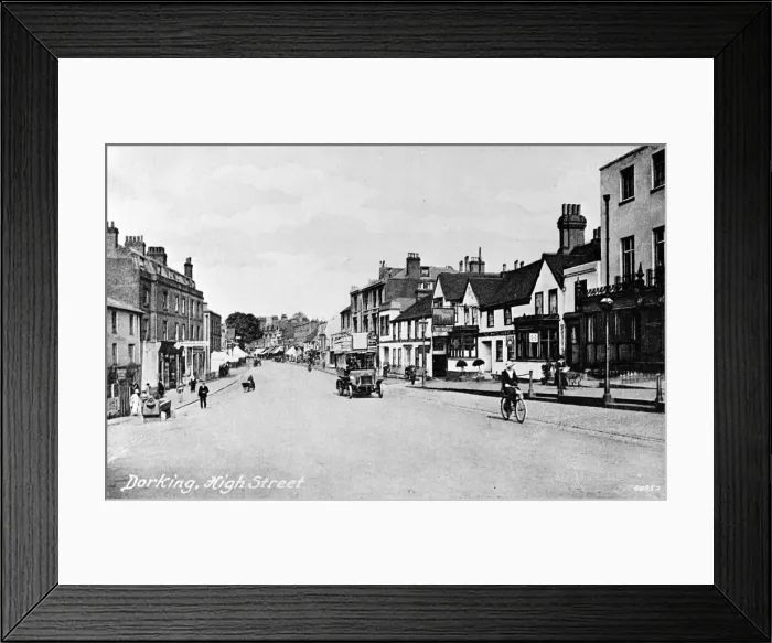 Framed Print : High Street, Dorking, Surrey Framed Print : High Street, Dorking, Surrey