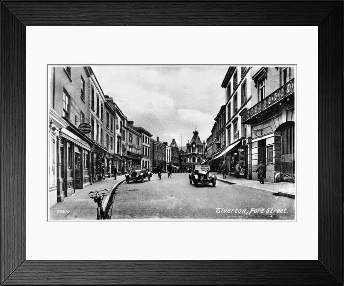Framed Print : Fore Street, Tiverton, Devon Framed Print : Fore Street, Tiverton, Devon