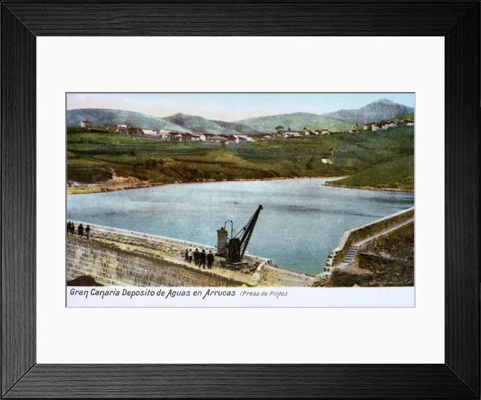 Framed Print : Pinto Dam, Arrucas, Gran Canaria, Canary Islands Framed Print : Pinto Dam, Arrucas, Gran Canaria, Canary Islands