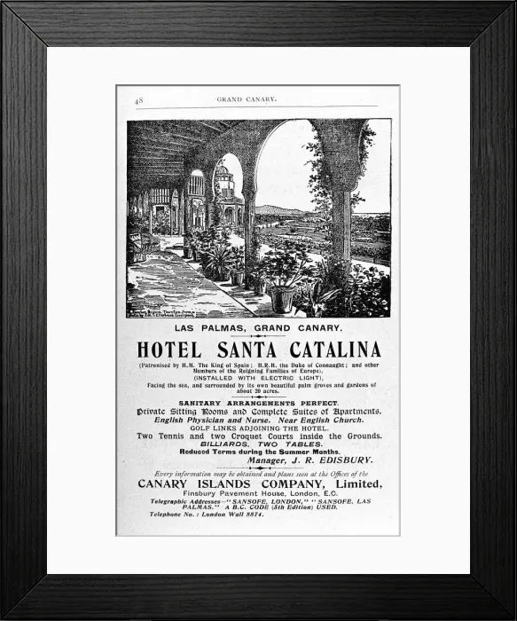 Framed Print : Santa Catalina Hotel, Gran Canaria, Canary Islands Framed Print : Santa Catalina Hotel, Gran Canaria, Canary Islands