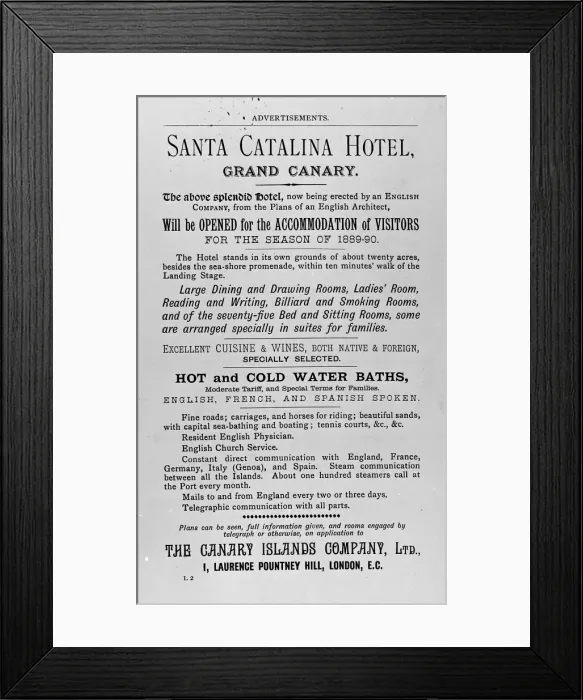 Framed Print : Santa Catalina Hotel, Gran Canaria, Canary Islands