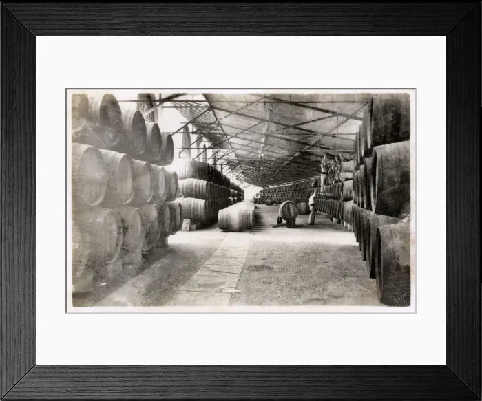 Framed Print : Gonzalez Byass warehouse, export dock, Spain