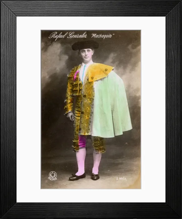 Framed Print : Machaquito, Rafael Gonzalez Madrid, Spanish bullfighter Framed Print : Machaquito, Rafael Gonzalez Madrid, Spanish bullfighter