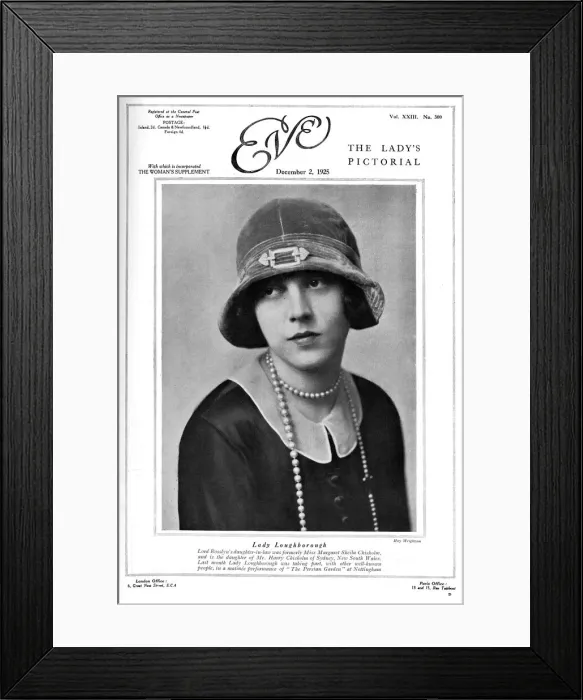 Framed Print : Eve front cover - Lady Loughborough Framed Print : Eve front cover - Lady Loughborough