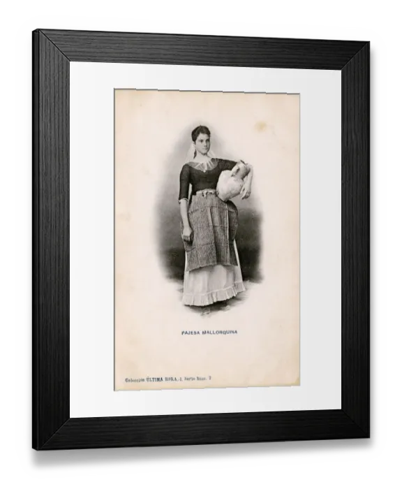Framed Print : Peasant woman of Majorca, Spain Framed Print : Peasant woman of Majorca, Spain