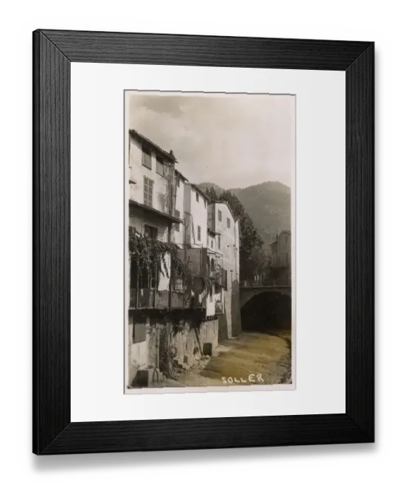 Framed Print : Houses in Soller, Majorca, Spain Framed Print : Houses in Soller, Majorca, Spain