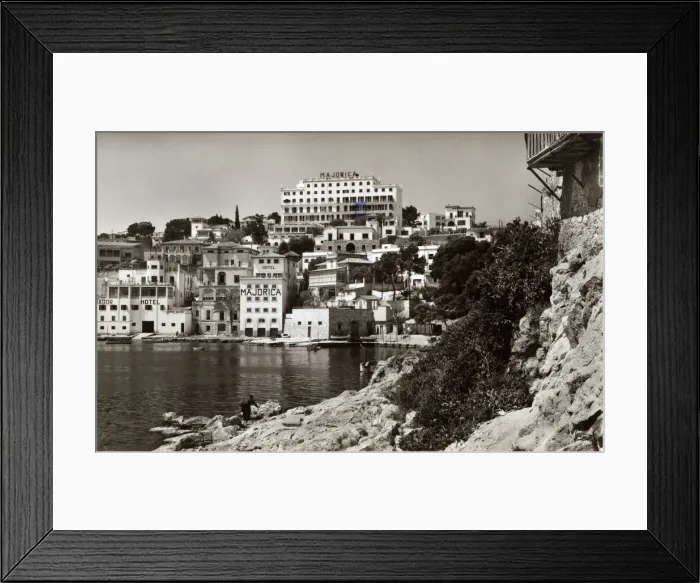 Framed Print : Seafront hotels in Palma de Majorca, Majorca, Spain Framed Print : Seafront hotels in Palma de Majorca, Majorca, Spain