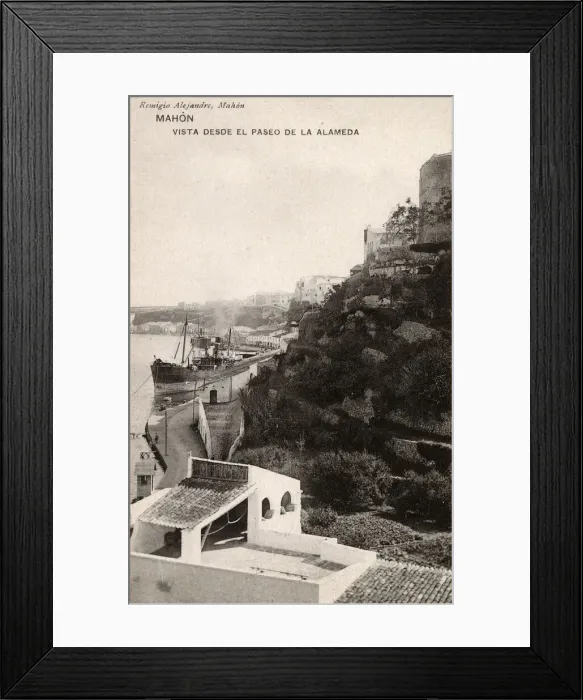 Framed Print : View of Mahon, Menorca, Balearic Islands, Spain Framed Print : View of Mahon, Menorca, Balearic Islands, Spain