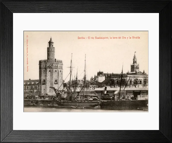 Framed Print : Torre del Oro and Giralda belltower, Seville, Spain Framed Print : Torre del Oro and Giralda belltower, Seville, Spain