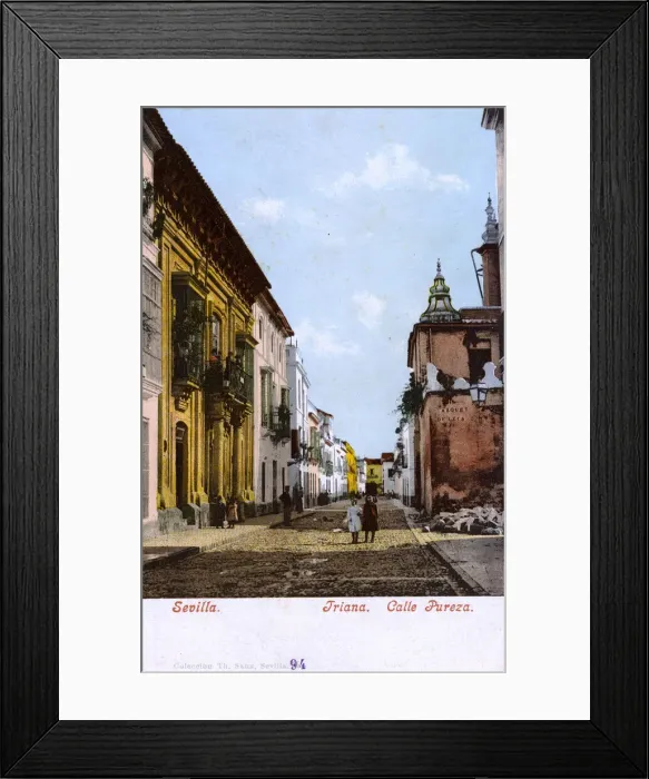 Framed Print : Calle Pureza, Triana, Seville, Spain Framed Print : Calle Pureza, Triana, Seville, Spain