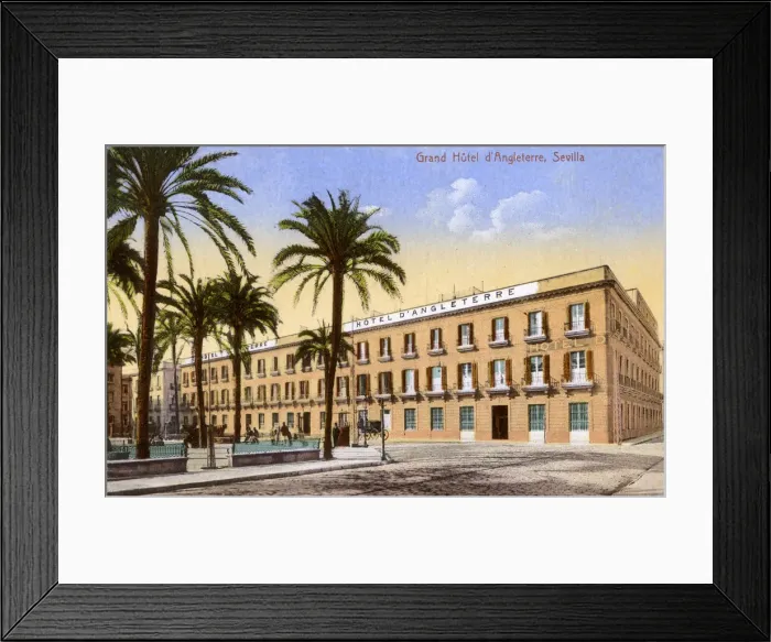Framed Print : Grand Hotel d Angleterre, Seville, Spain Framed Print : Grand Hotel d Angleterre, Seville, Spain