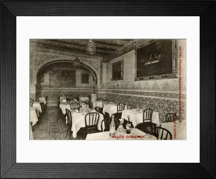 Framed Print : Dining Room, Hotel Francia, Seville, Spain Framed Print : Dining Room, Hotel Francia, Seville, Spain