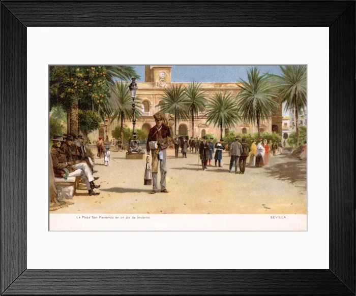 Framed Print : Plaza San Fernando, Seville, Spain Framed Print : Plaza San Fernando, Seville, Spain