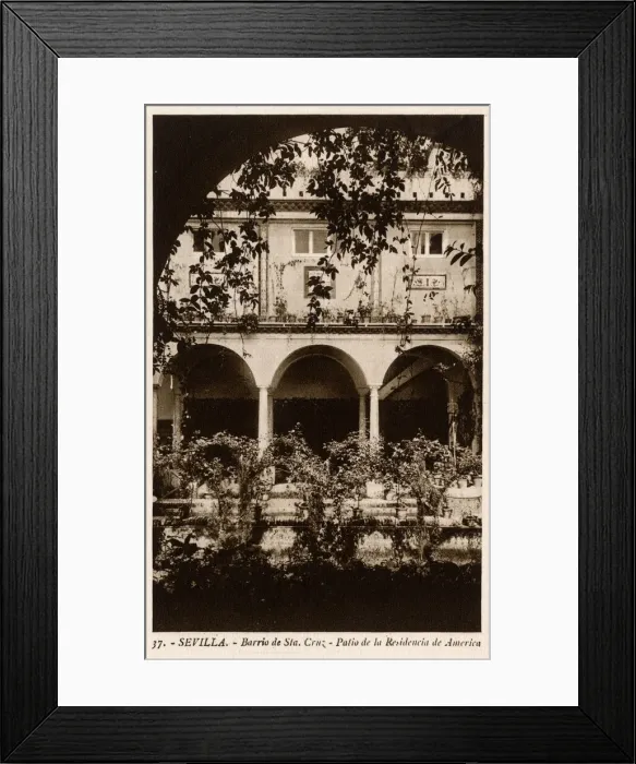 Framed Print : American residence, Santa Cruz district, Seville, Spain Framed Print : American residence, Santa Cruz district, Seville, Spain