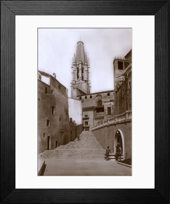 Framed Print : Steps to a church, Girona, Catalonia, Spain Framed Print : Steps to a church, Girona, Catalonia, Spain