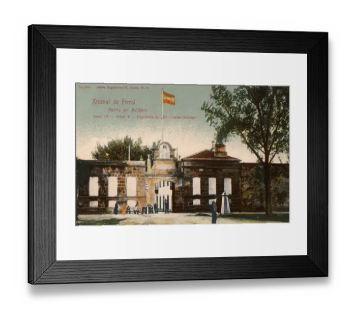 Framed Print : Gate to the shipyard, Arsenal, Ferrol, Galicia, Spain Framed Print : Gate to the shipyard, Arsenal, Ferrol, Galicia, Spain