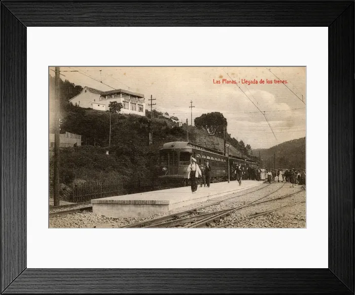 Framed Print : Railway station, Las Planas, Girona, Catalonia, Spain Framed Print : Railway station, Las Planas, Girona, Catalonia, Spain