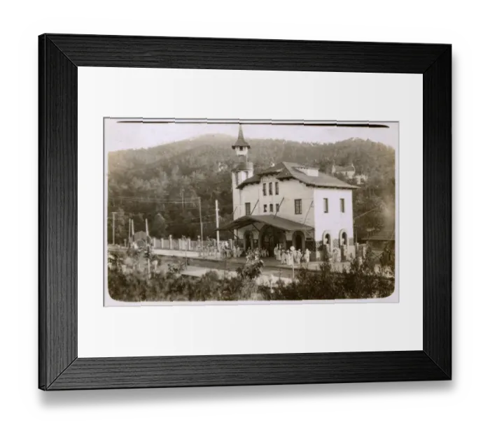 Framed Print : Railway station, Las Planas, Girona, Catalonia, Spain Framed Print : Railway station, Las Planas, Girona, Catalonia, Spain
