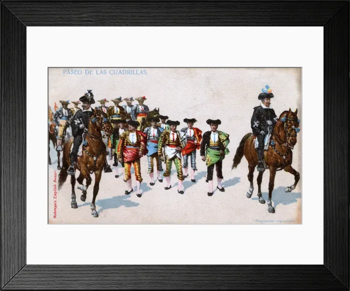 Framed Print : Parade of the bullfighters, Spain Framed Print : Parade of the bullfighters, Spain