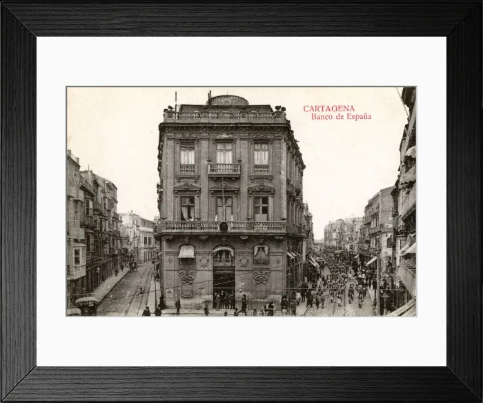 Framed Print : Bank of Spain, Cartagena, Murcia, Spain Framed Print : Bank of Spain, Cartagena, Murcia, Spain