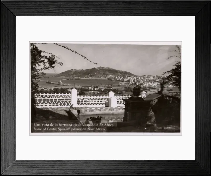 Framed Print : View of Ceuta, Spanish city in Morocco, North Africa Framed Print : View of Ceuta, Spanish city in Morocco, North Africa
