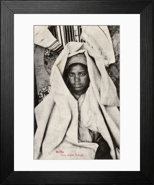 Framed Print : Young girl in Melilla, Morocco, North Africa Framed Print : Young girl in Melilla, Morocco, North Africa