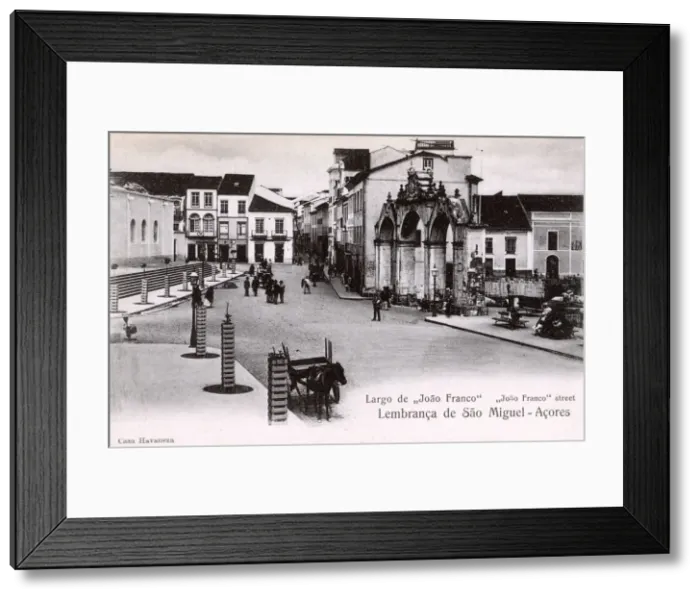 Framed Print : Joao Franco Street, Ponta Delgada, Sao Miguel Island, Azores Framed Print : Joao Franco Street, Ponta Delgada, Sao Miguel Island, Azores