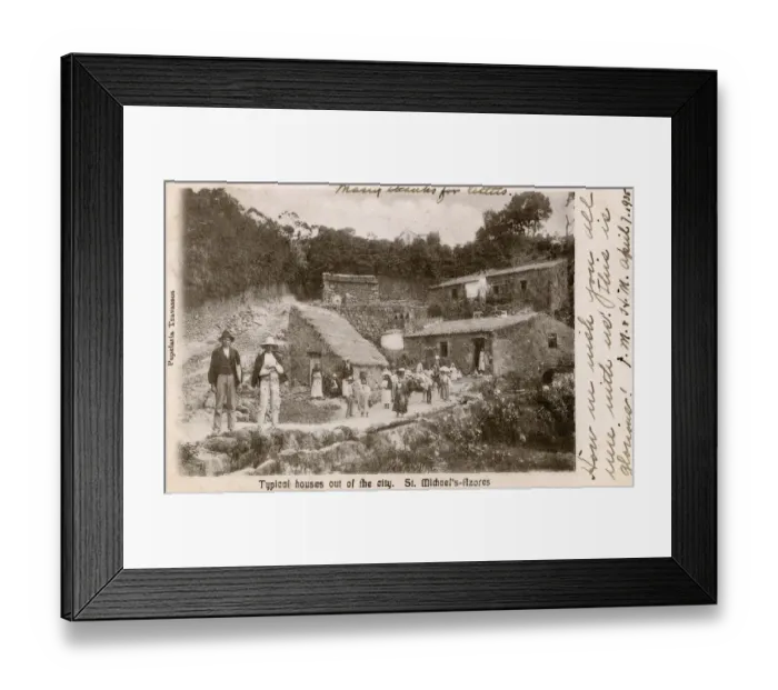 Framed Print : Typical rural houses, Sao Miguel Island, Azores Framed Print : Typical rural houses, Sao Miguel Island, Azores