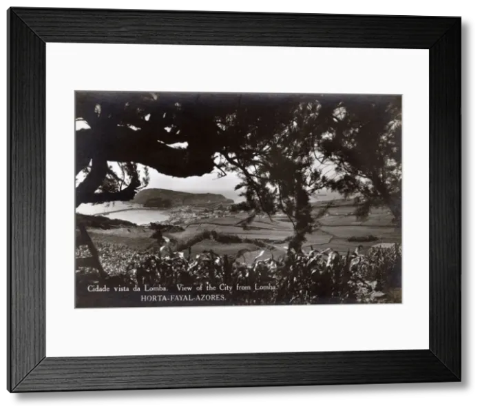 Framed Print : Distant view of Horta, Faial (Fayal) Island, Azores Framed Print : Distant view of Horta, Faial (Fayal) Island, Azores