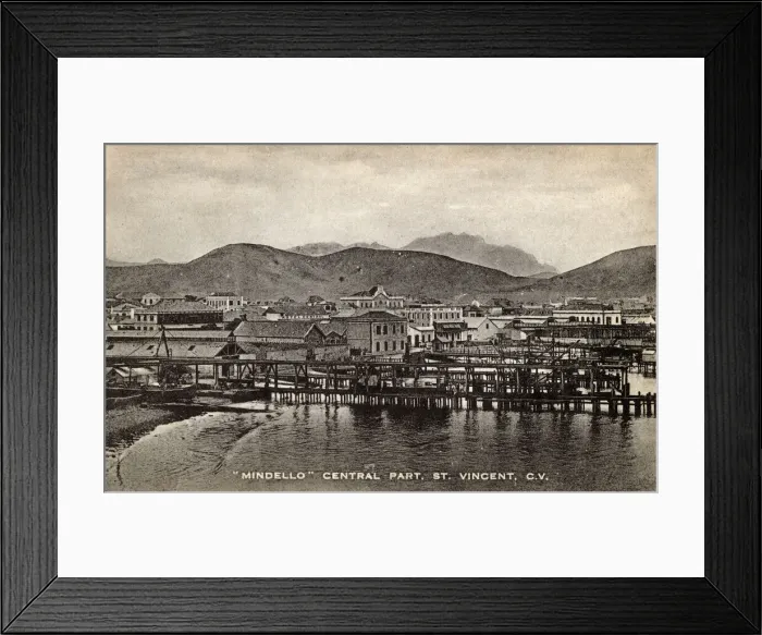 Framed Print : View of Mindello, St Vincent Island, Cape Verde Islands Framed Print : View of Mindello, St Vincent Island, Cape Verde Islands