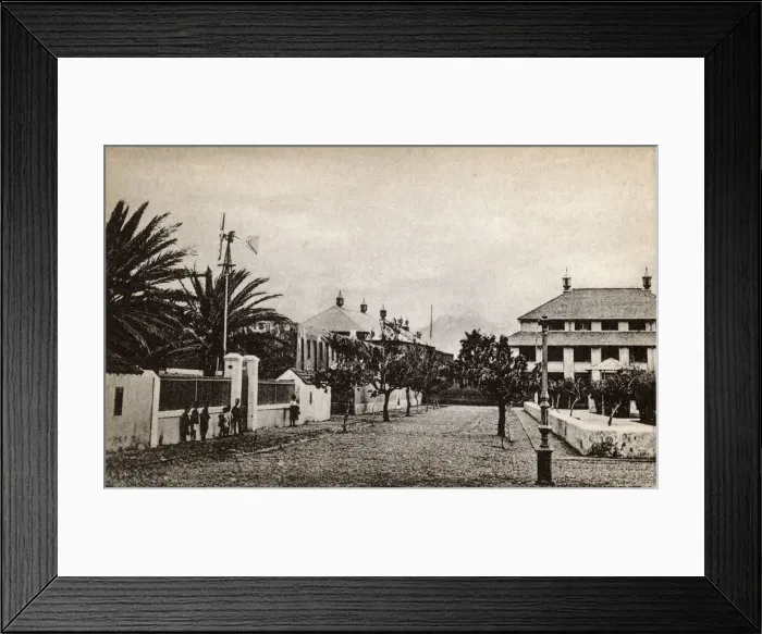 Framed Print : Praca Nova, Mindello, St Vincent Island, Cape Verde Islands Framed Print : Praca Nova, Mindello, St Vincent Island, Cape Verde Islands