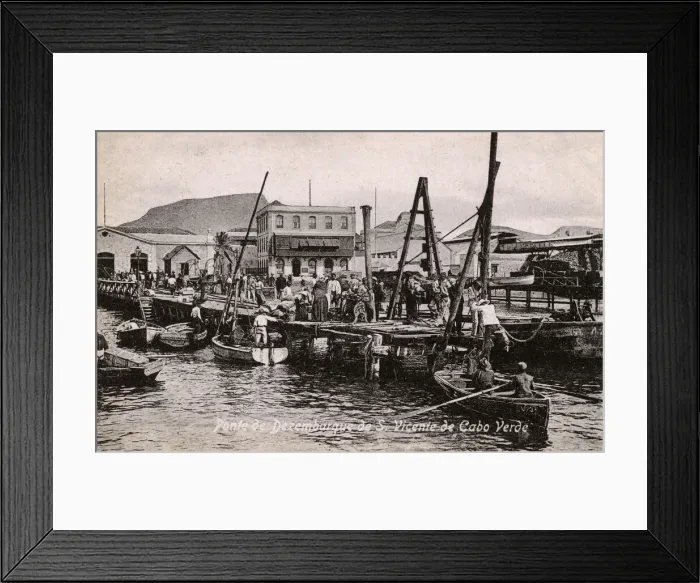 Framed Print : Disembarkation pier, St Vincent Island, Cape Verde Islands Framed Print : Disembarkation pier, St Vincent Island, Cape Verde Islands