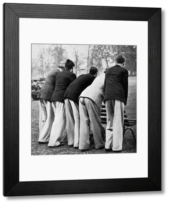 Framed Print : Cambridge students wearing Oxford bags Framed Print : Cambridge students wearing Oxford bags